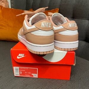 Nike Dunk Low Sneakers in Tan and White (female 10 men 8)